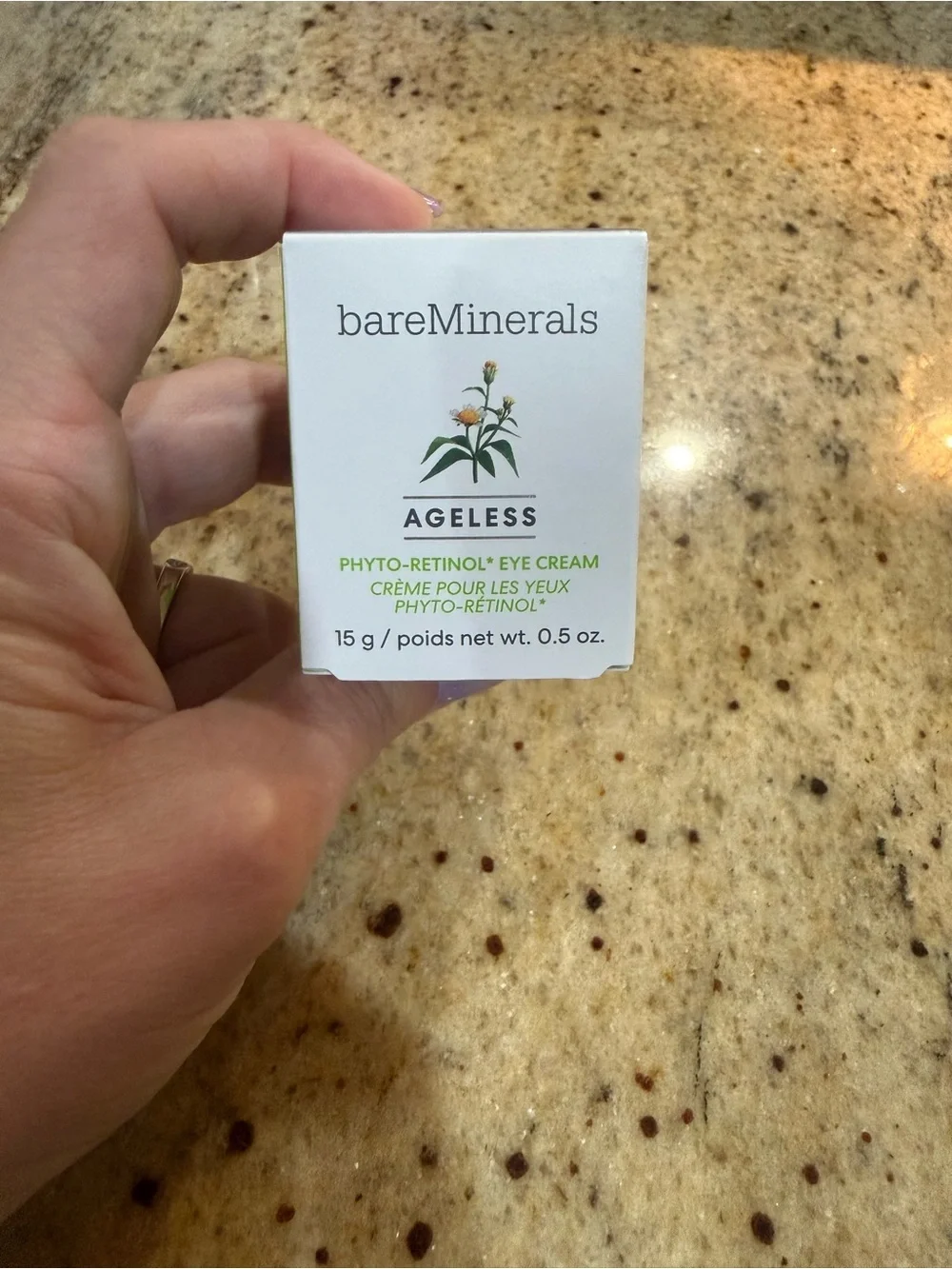 bareMinerals Ageless Eye Cream - White with Green Accents